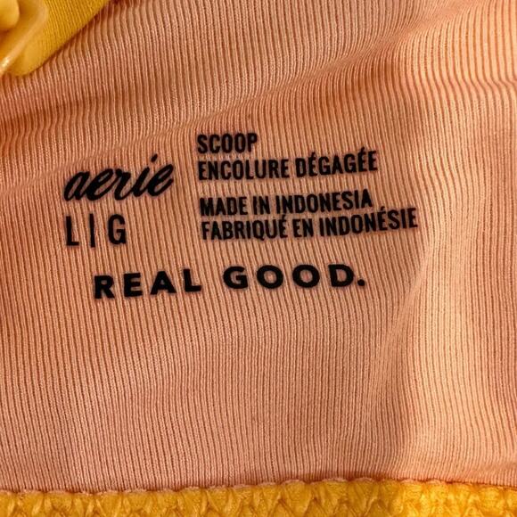 Women’s aerie bikini top Tie accent. Vibrant, orange size  L  new tag. - Picture 6 of 13